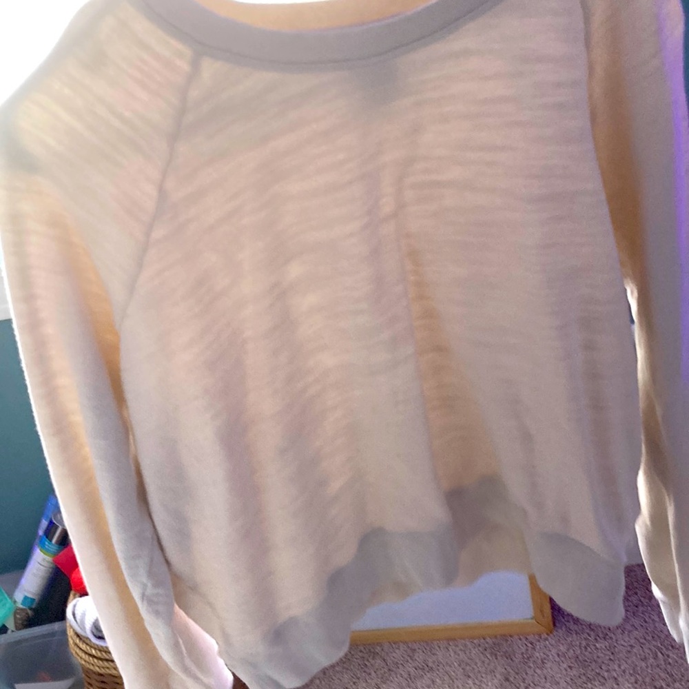 White crew neck